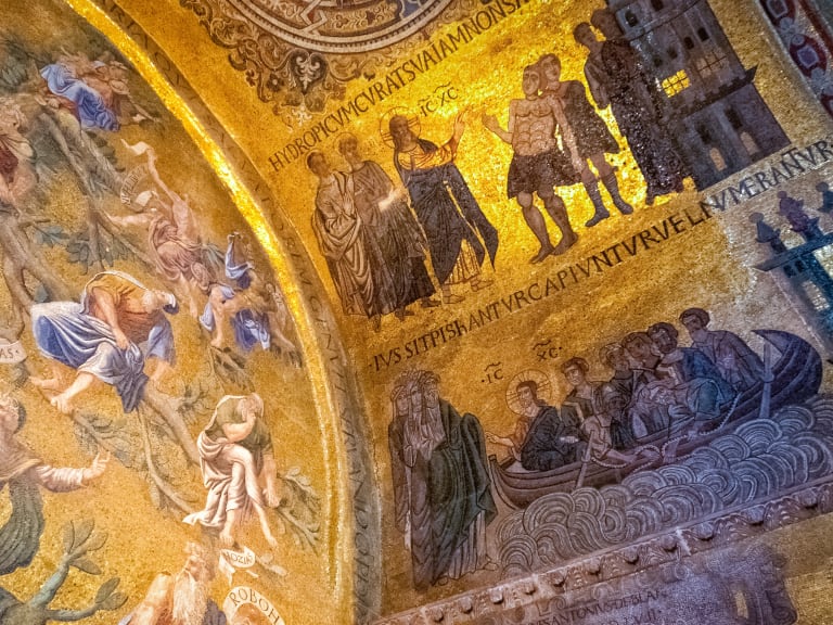 Yksityiskohta Pyhän Markuksen basilikan mosaiikeista| ©Gary Campbell-Hall