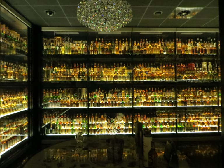 Varieties on display at the Scotch Whiskey Experience| ©Sam DeLong
