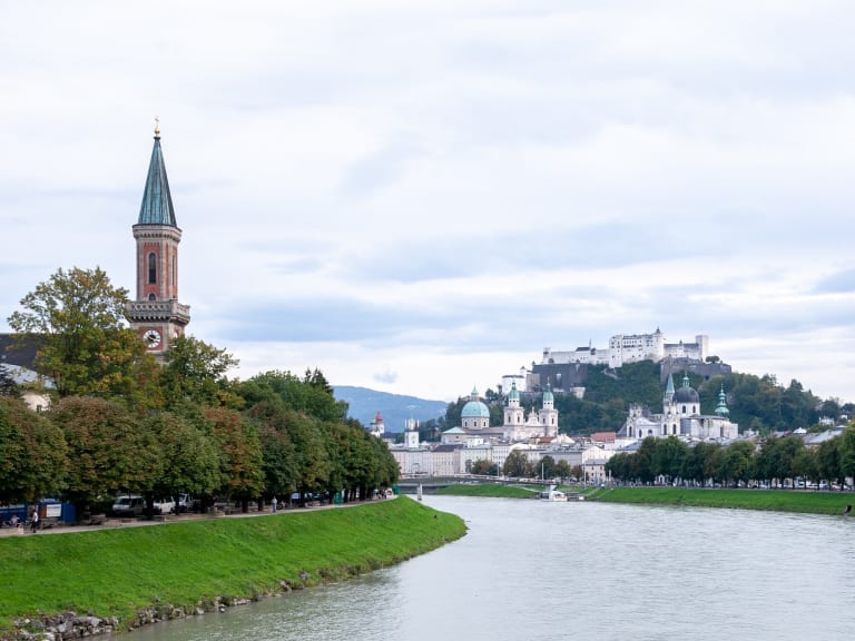 Salzburgo vista do rio Salzach| ©Dimitry Anikin