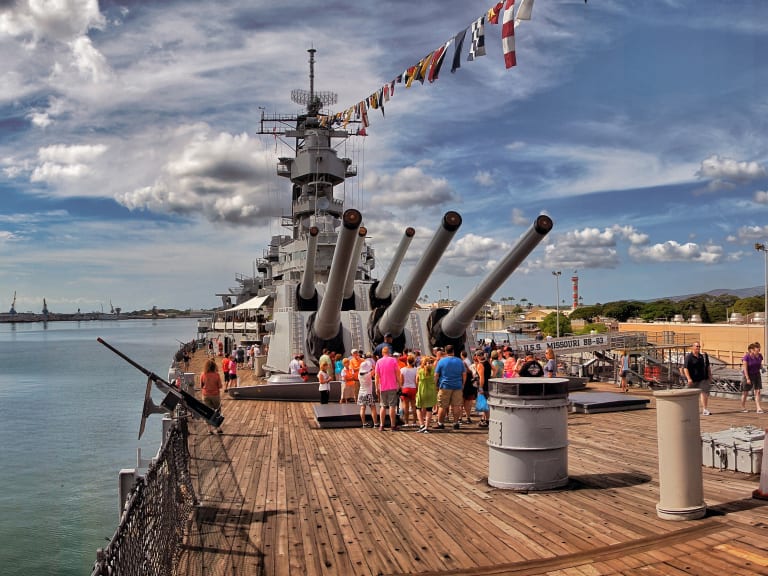 USS Missourin kansi| ©Bernard Spragg. NZ