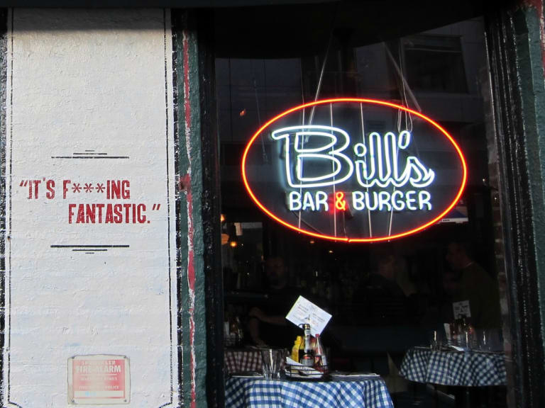 Entrance to Bill's Bar & Burger| ©Scott Lynch