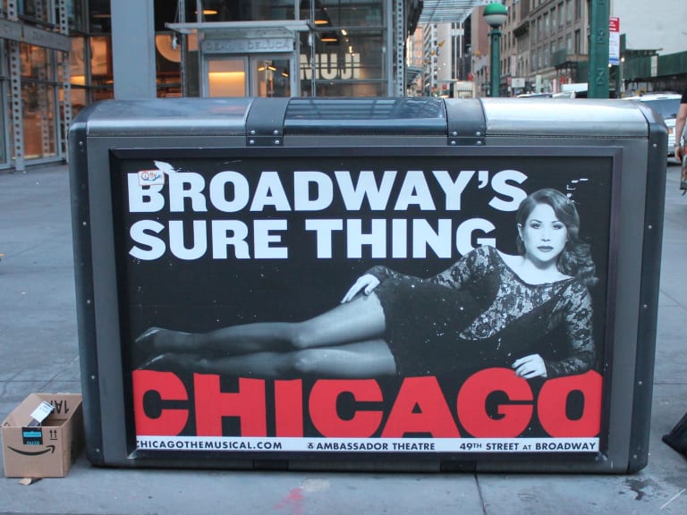 Banners in New York City to advertise the show Chicago| ©Elvert Barnes