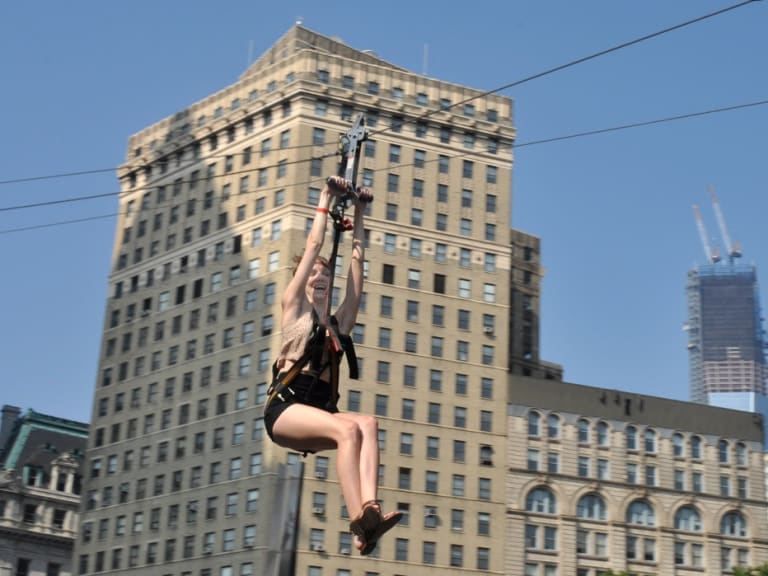 Ziplining in New York| ©Diane Greene Lent