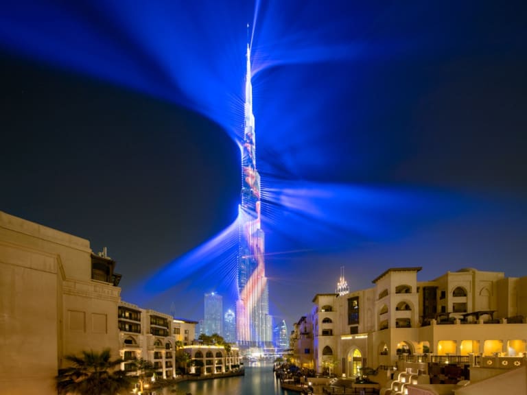 Laser Show at the Burj Khalifa| ©Rene Siebring