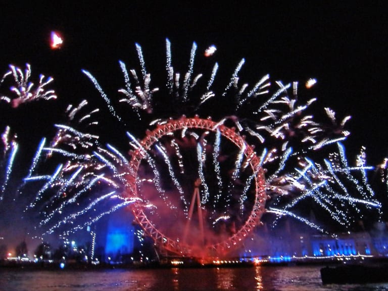London Eye fireworks| ©Amanda Slater