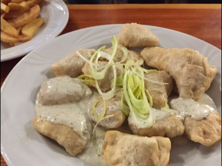 Eating pierogi at U Babci Maliny| ©GiaGioGa