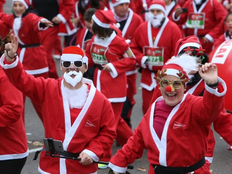 Pessoas na Corrida do Pai Natal| ©Jaime V