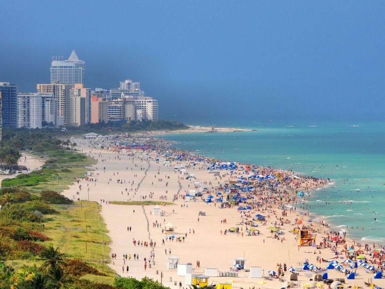 Summer time at the South Beach, Miami, Florida, United States of