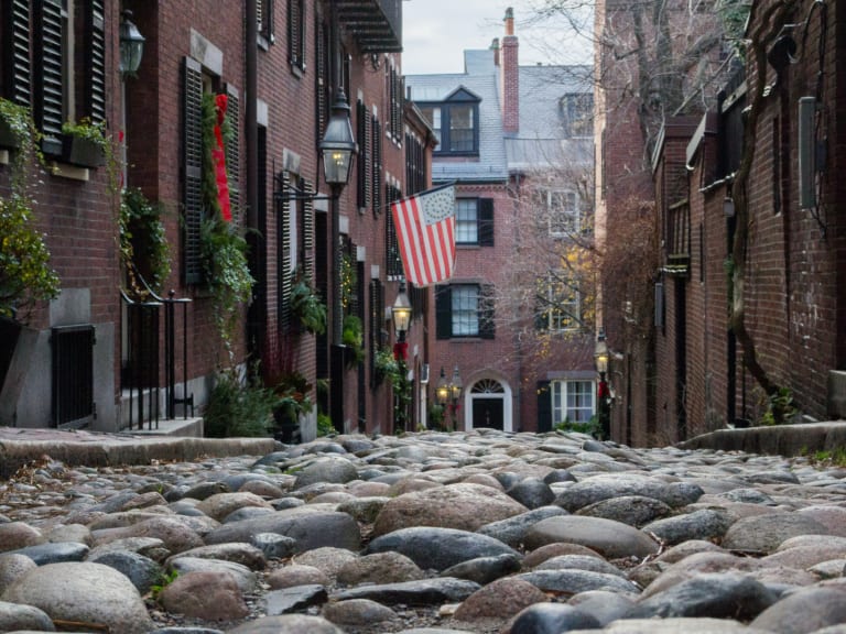 Beacon Hill, jardim público, história de Back Bay + passeio