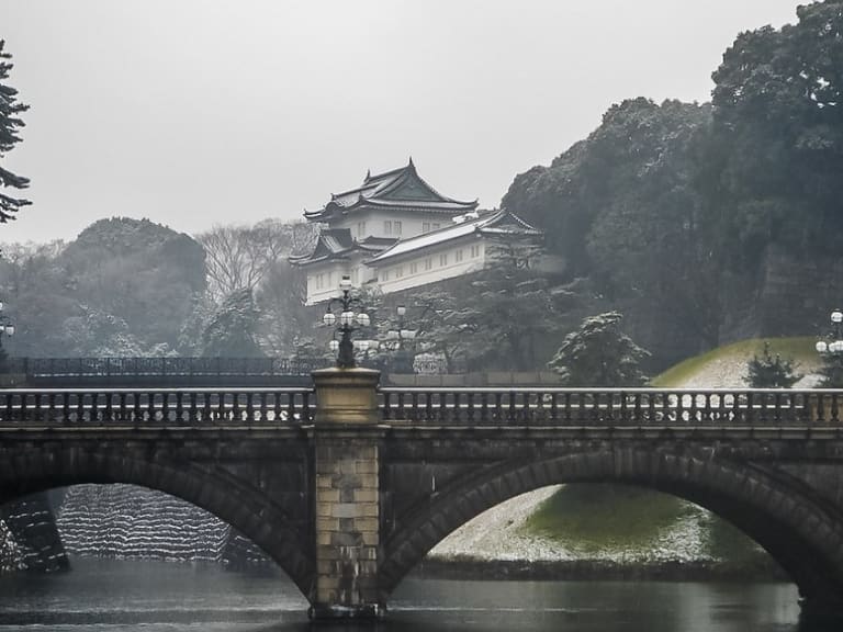 冬の皇居| ©Gustavo Thomas