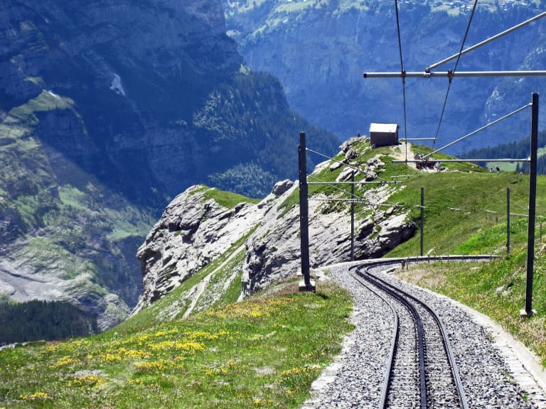 Ruta del tren en Jungfraujoch | © Erich Westendarp