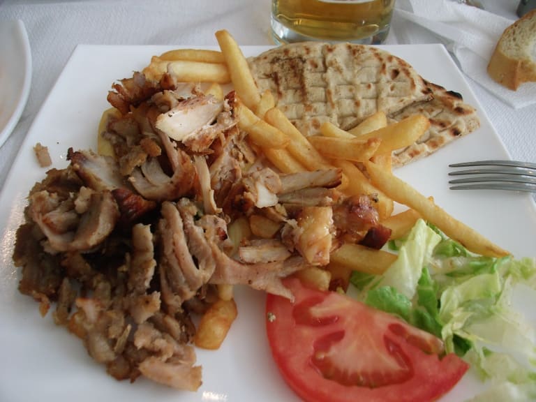 Greek food| ©Wisconsin Denizen