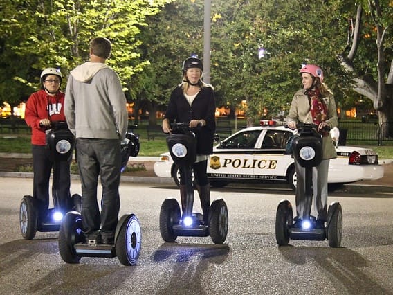 people on a segway at night| ©Joe Flood