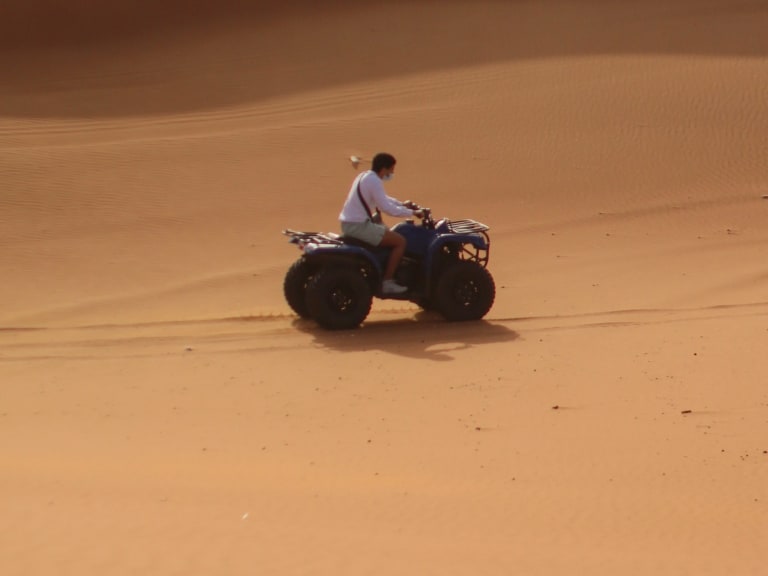 Buggy person in the desert| ©Haris khan