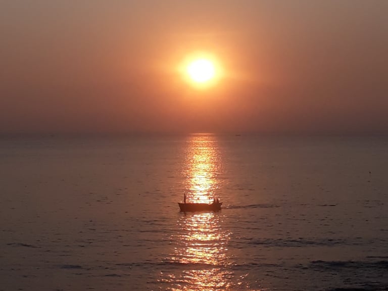 Sunset on the sea| ©Savan Prajapati