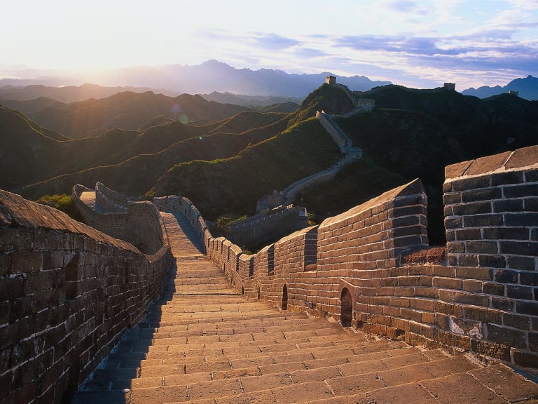 Sunset at the Great Wall of China| ©Bernard Goldbach