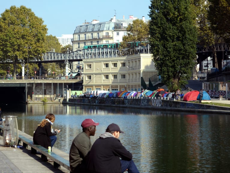 Canal Saint Martin em Paris| ©Carl Campbell