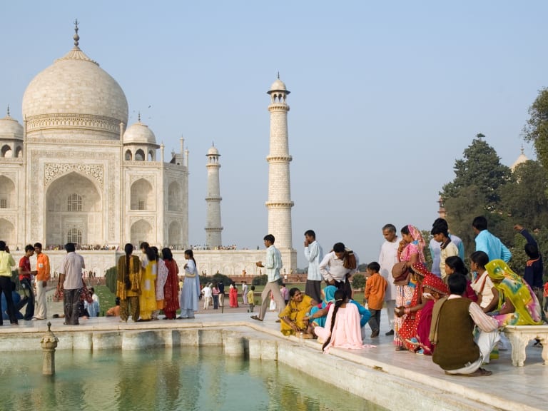 Personas en el Taj Mahal | ©Paul Asman