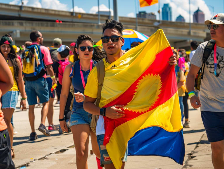 Aficionados fuera del estadio | ©Joaquín Montaño - Midjourney