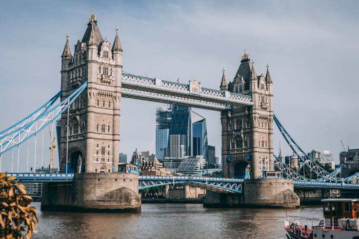 Vues du Tower Bridge depuis la rivière