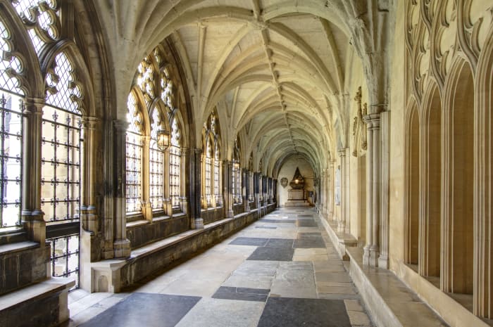 Pasillos del interior de la Abadía de Westminster