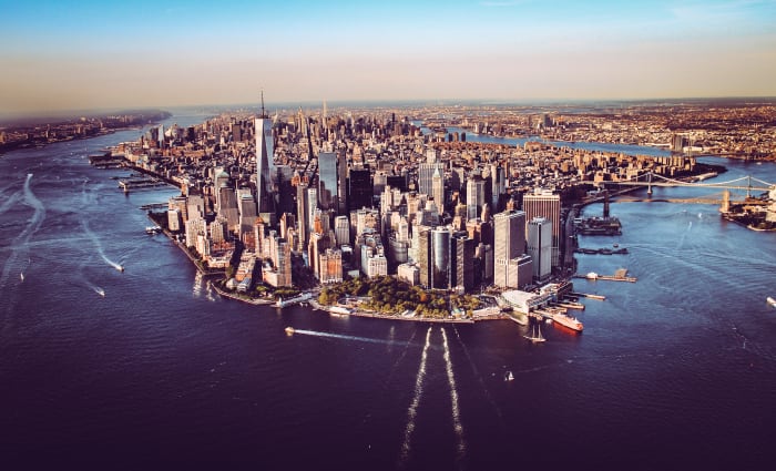 Manhattan desde el aire