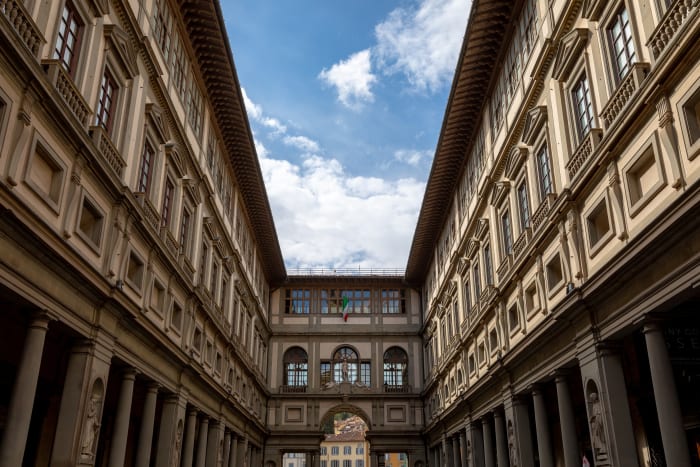 Entrée de la Galerie des Offices
