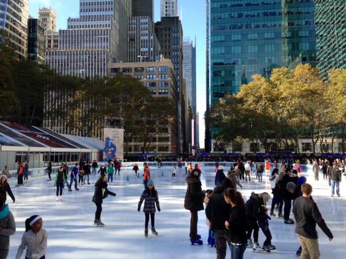 Pista de patinaje de Bryant Park | ©Malvina Battiston / Flickr.com