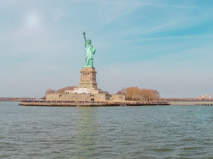 Ellis Island vista desde el ferry | ©Tania Fernández