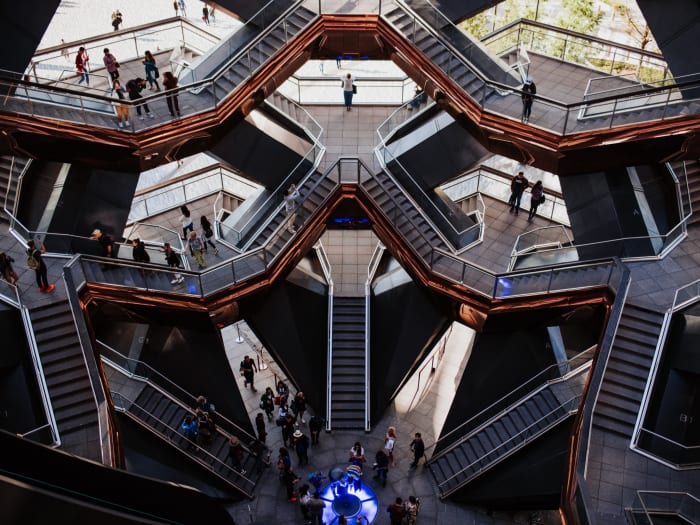 Vista interior de la estructura de The Vessel | ©Malvina Battiston
