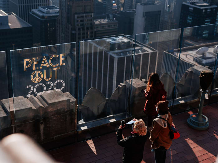 Fotografiando el skyline desde el Top of the Rock | ©Malvina Battiston