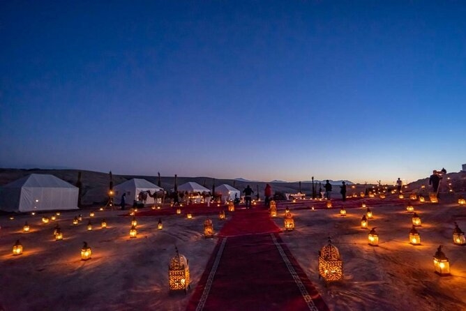 Dinner in Marrakech Desert with Transportation