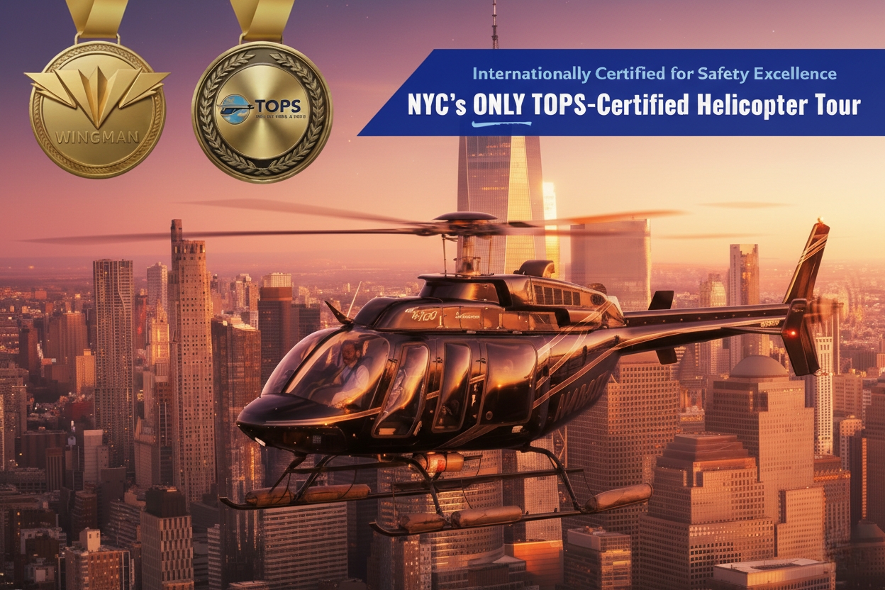 NY Helicopter Tour: New York City Skyline from New Jersey