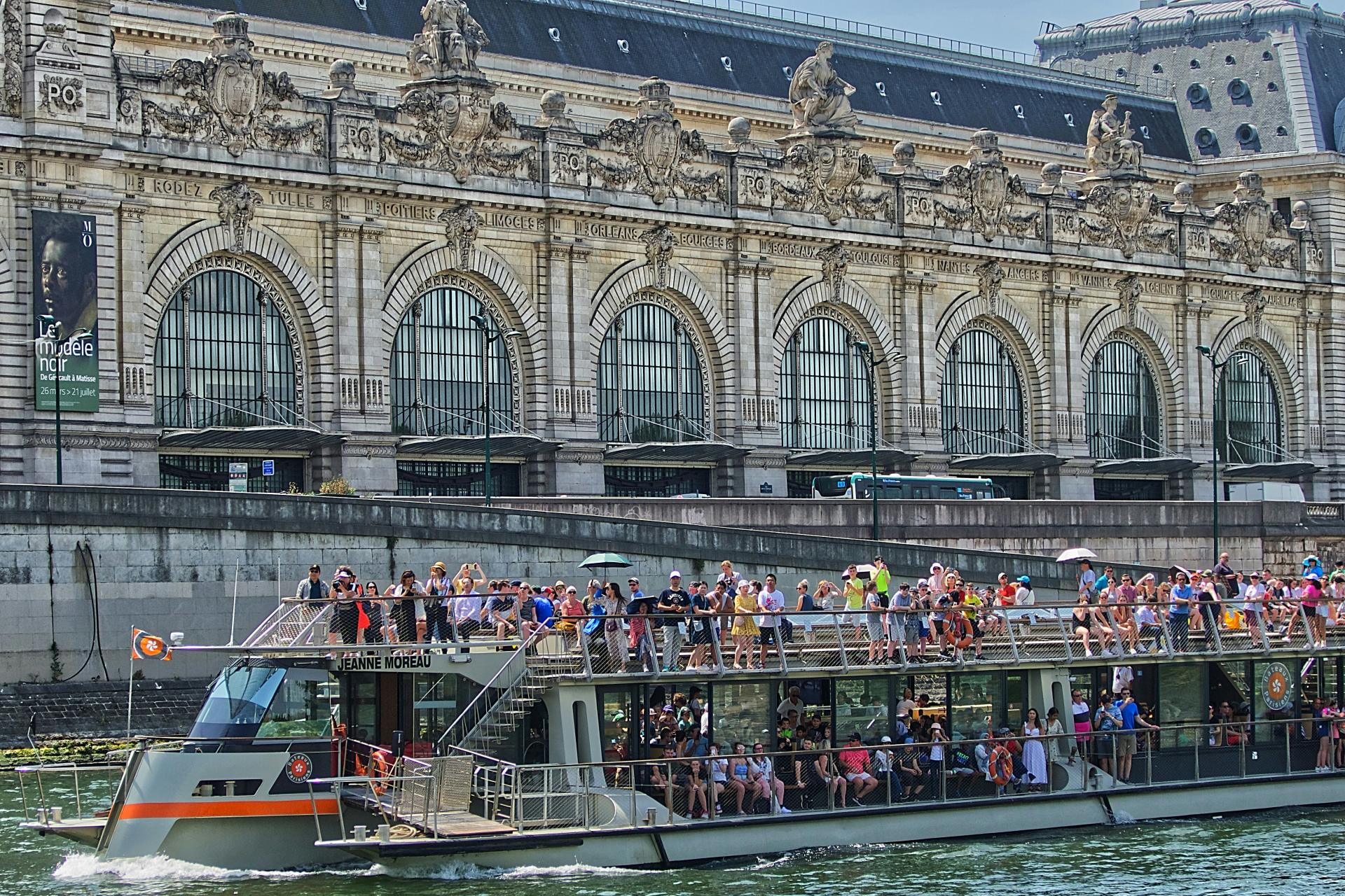 Bus and Seine River