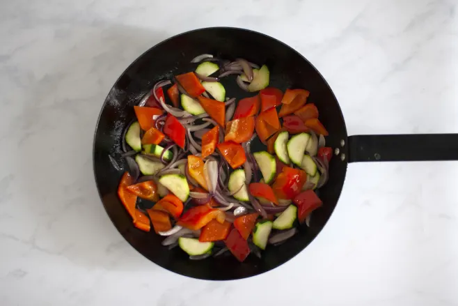 Fry vegetables