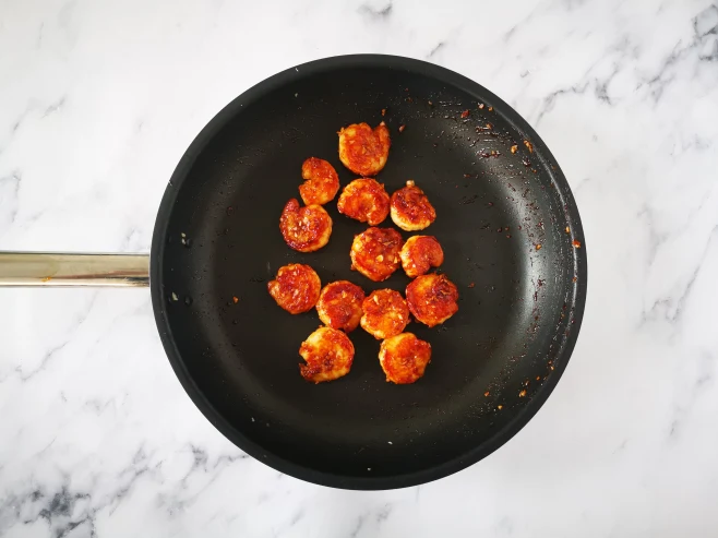Fry prawns