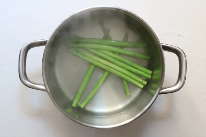 Cook asparagus