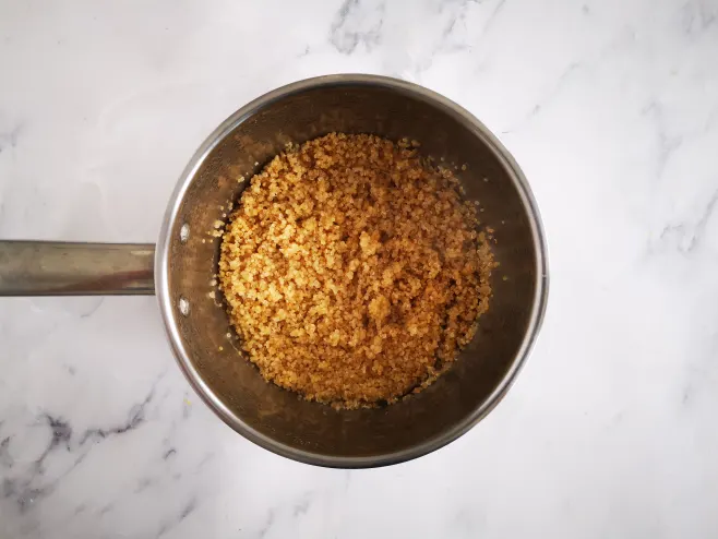 Cook quinoa