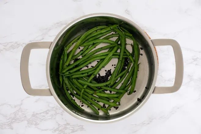 Cook green beans