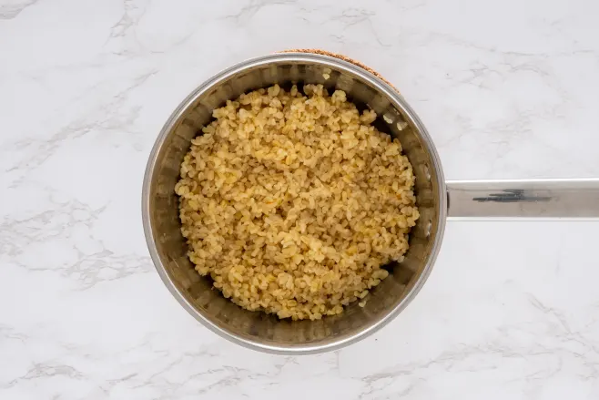 Cook bulgur wheat