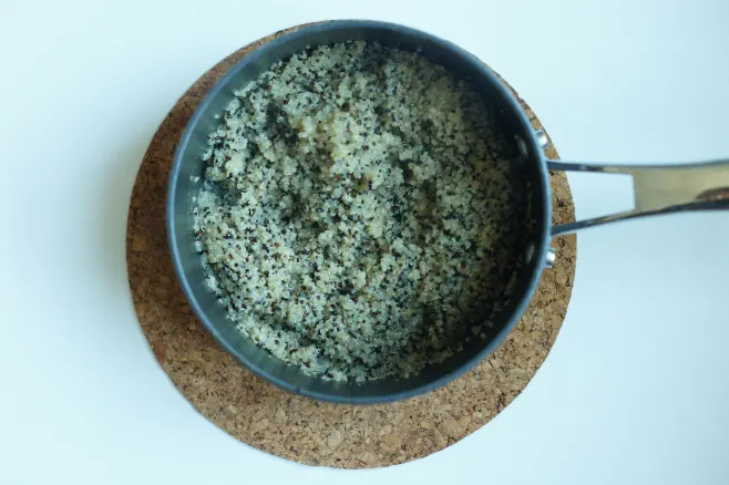 Boil quinoa