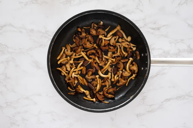 Fry mushrooms