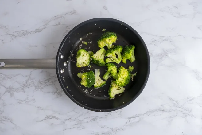 Fry broccoli
