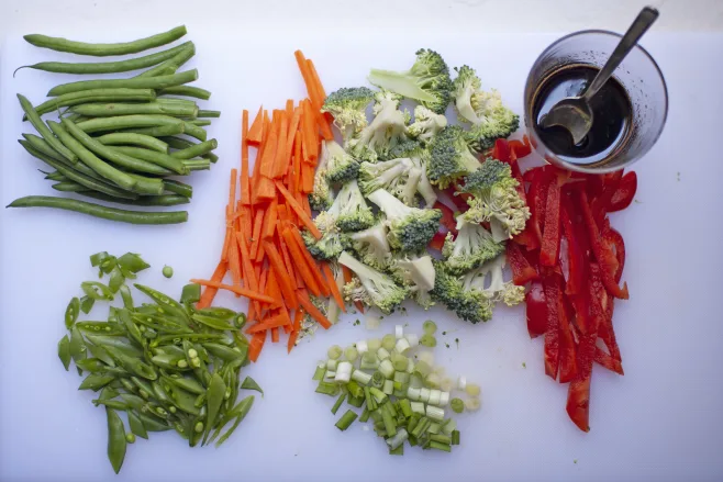 Prep vegetables