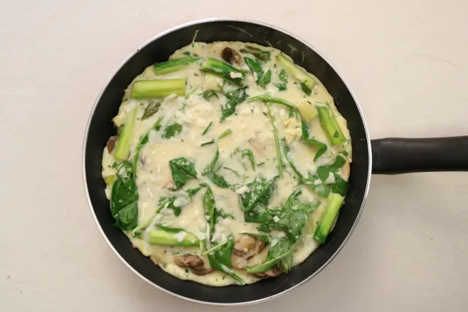 Cook frittata