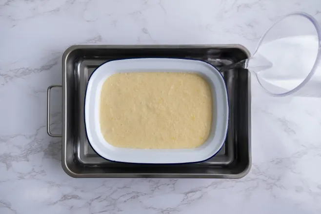 Pour batter