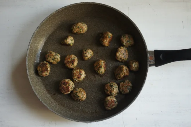 Fry meatballs