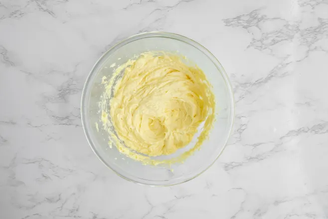 Beat butter and sugar