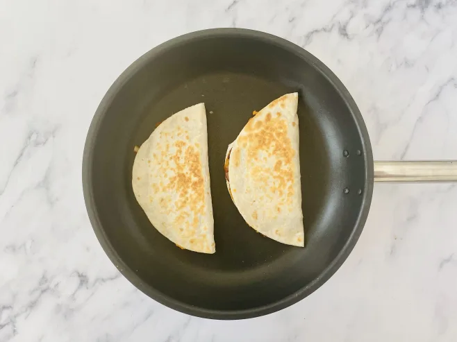 Fry quesadillas