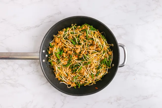 Finish stir fry